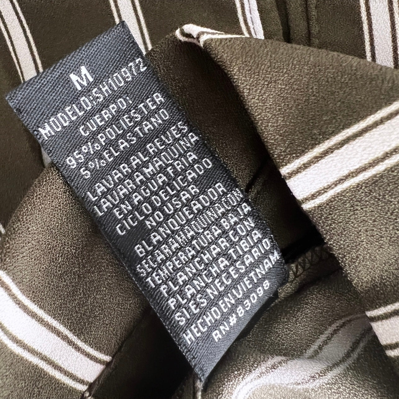 cisono striped paper bag shorts