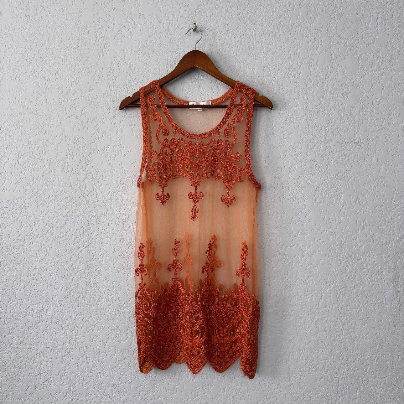 pretty angel sheer embroidered lingerie styled mini dress