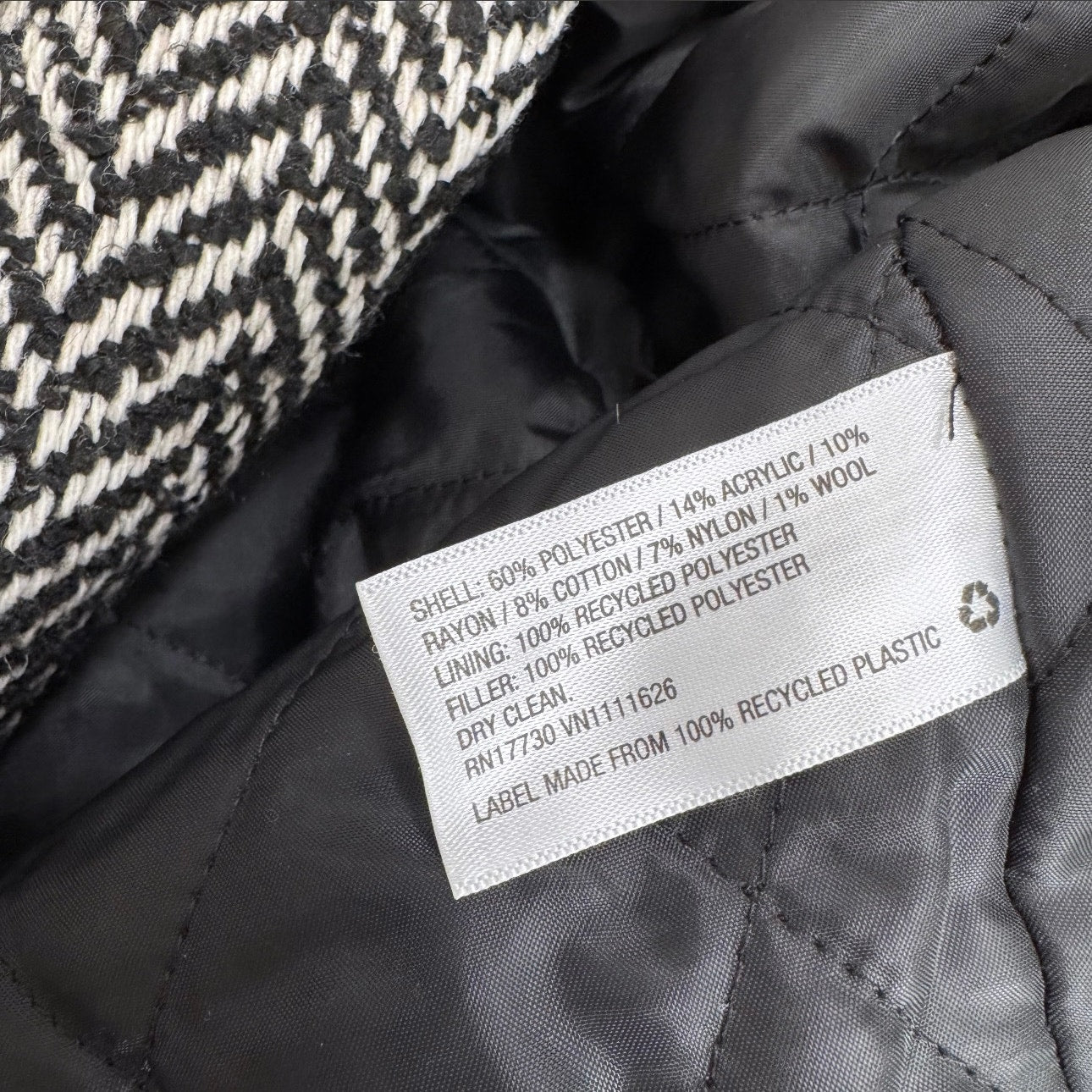 a new day herringbone double breasted coat