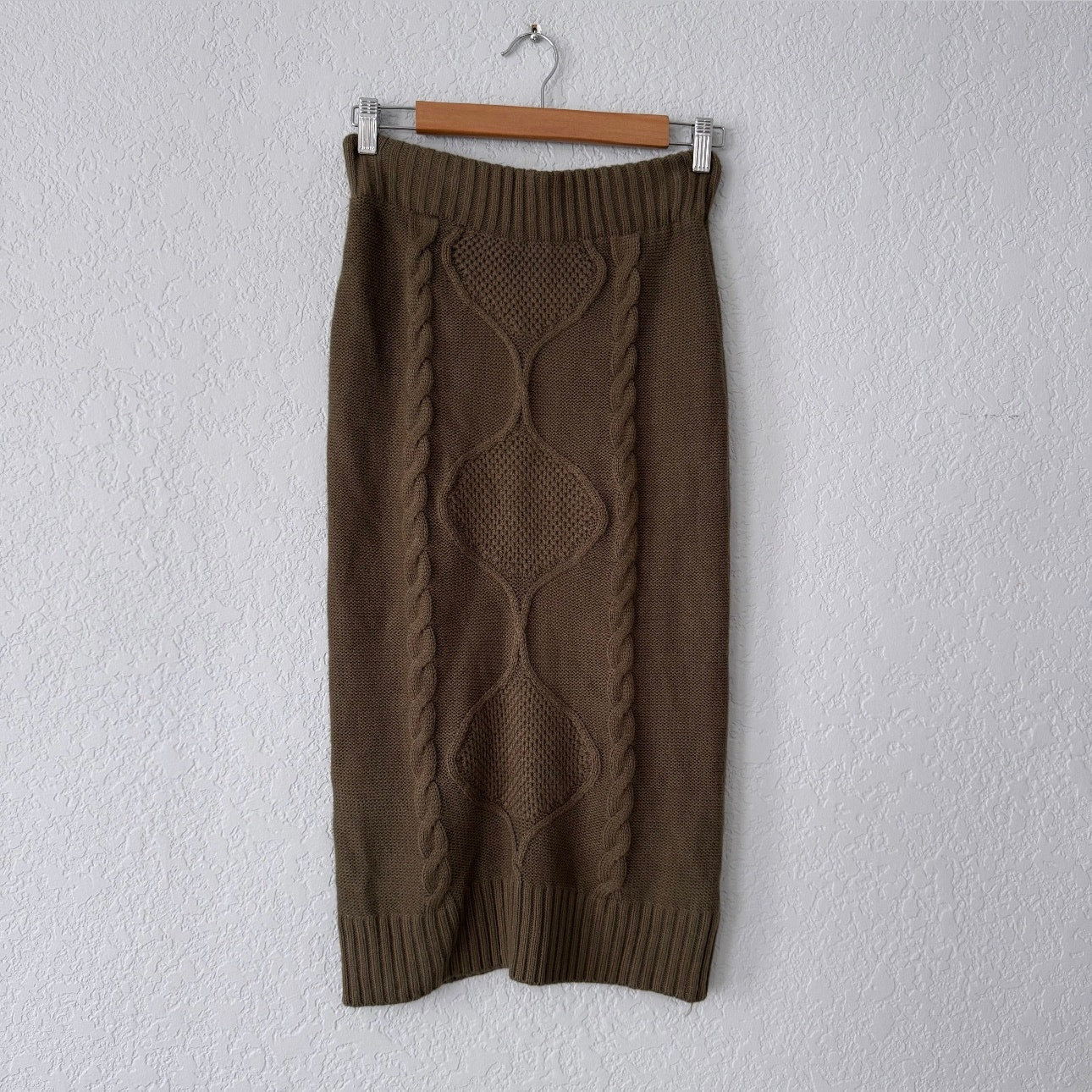 Fashion Nova Knit Skirt Bodycon Midi Length Skirt