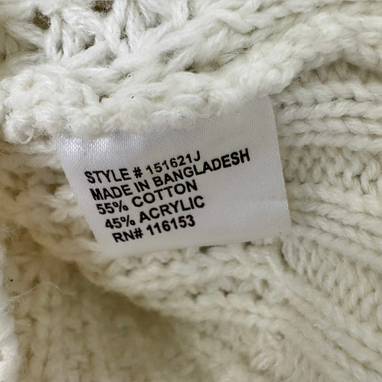 poof beige cold shoulder knit high kneck sweater size medium