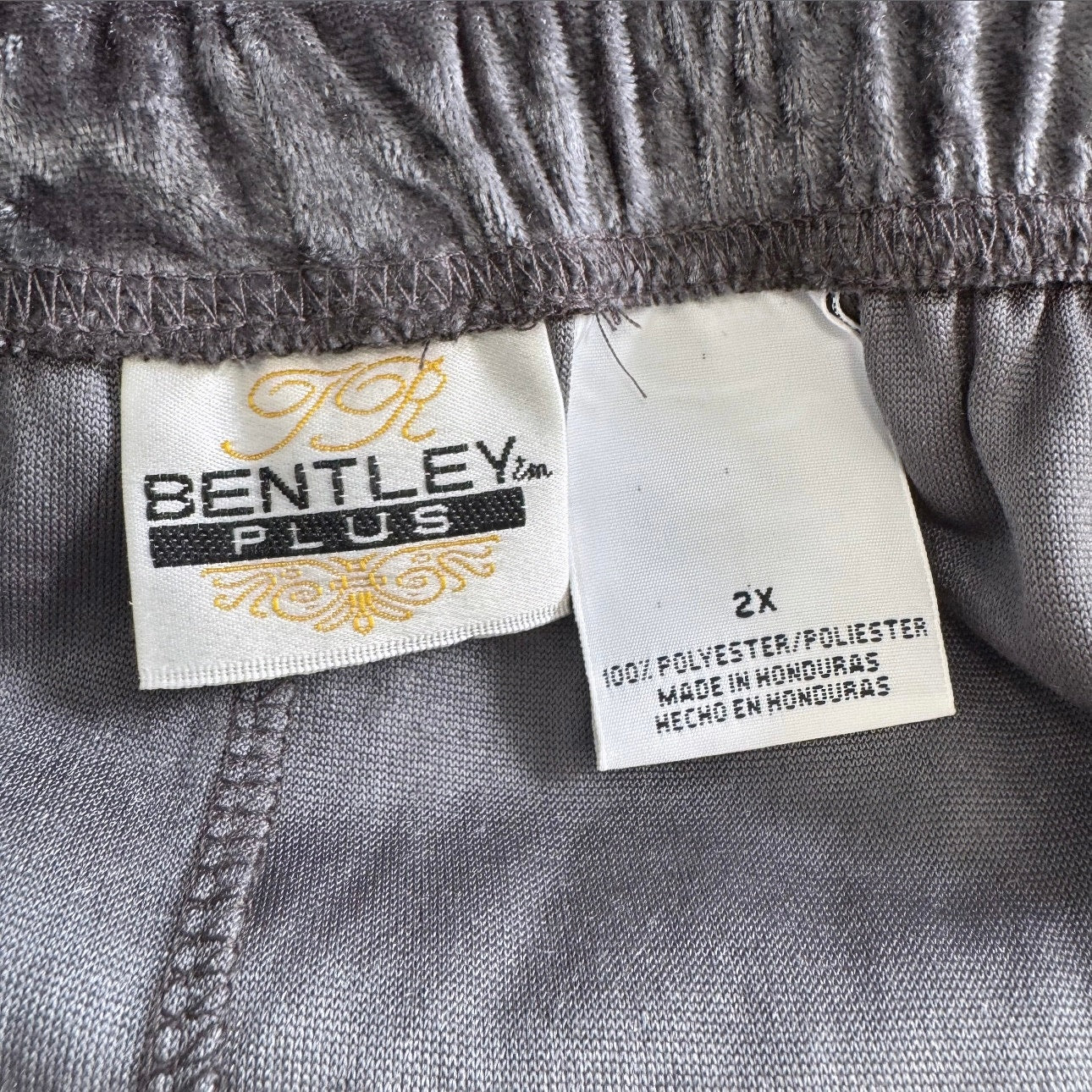 TR Bentley Plus Velour Maxi Skirt