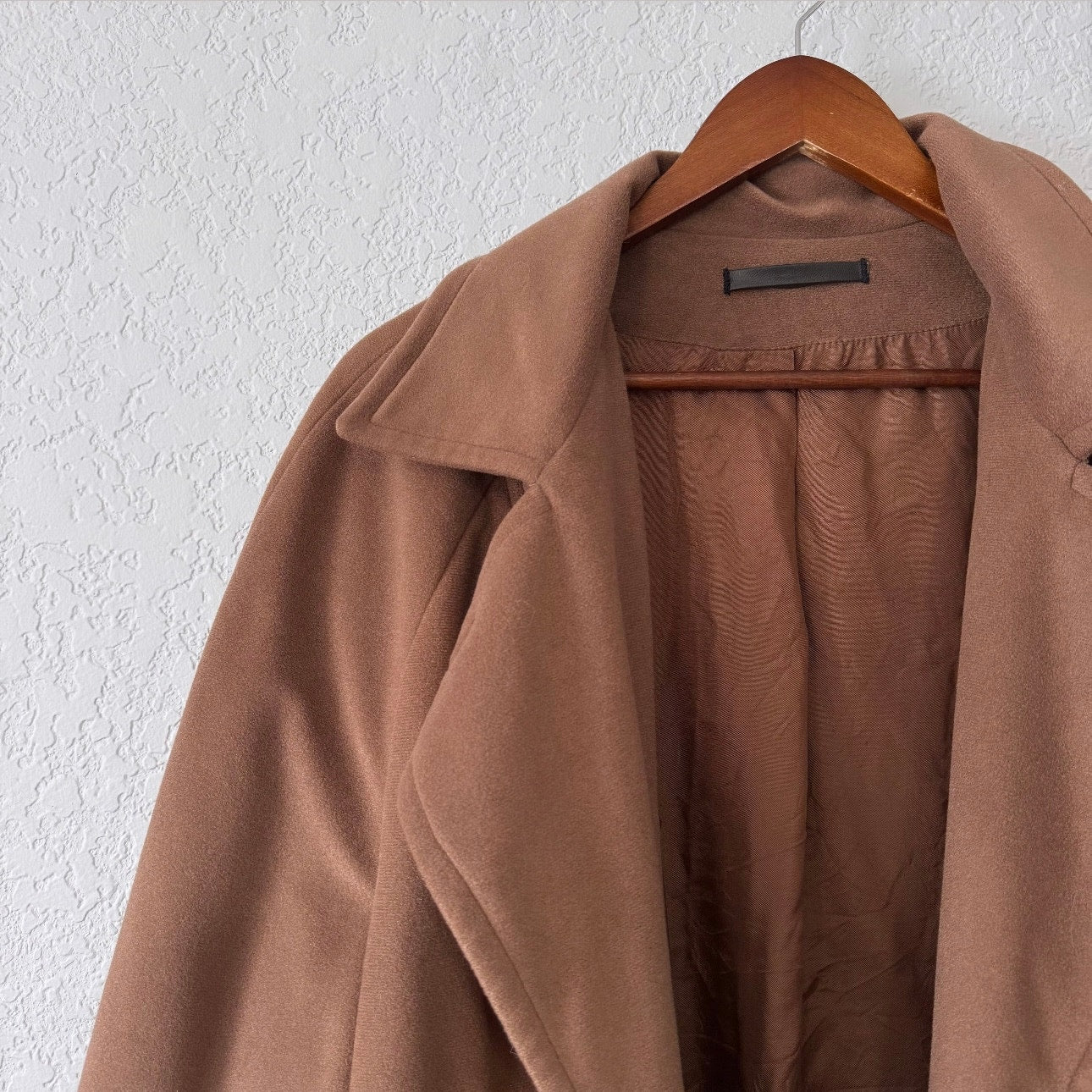 abbmoor vintage wool blend notched lapel coat