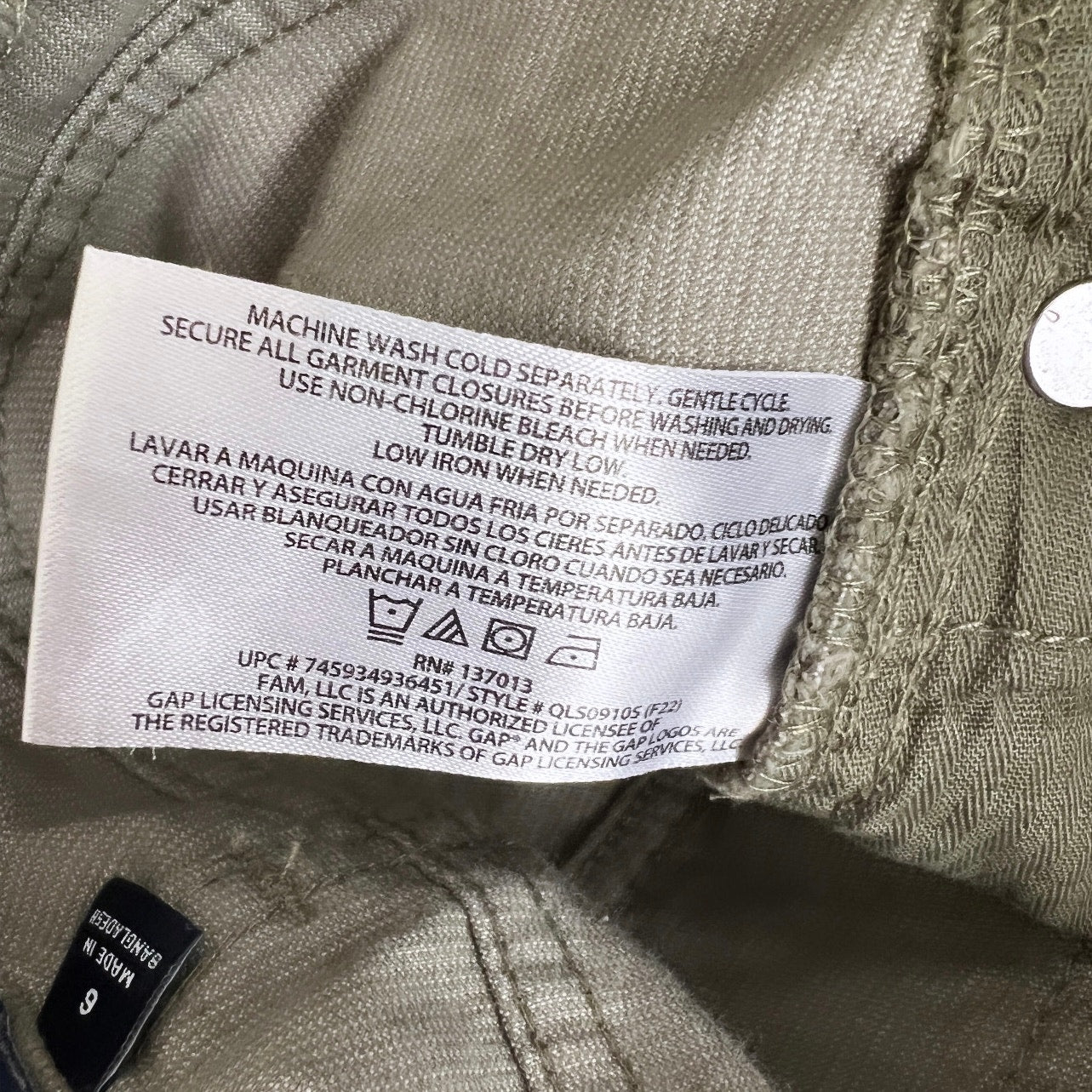 GAP Raw Hem Corduroy Shorts
